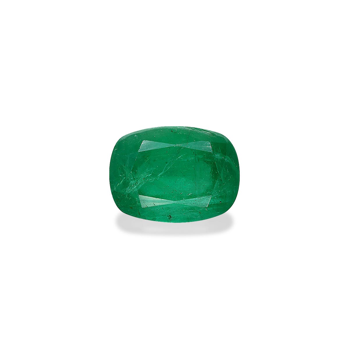 Zambian Emerald Cushion Fine Step Cut Green