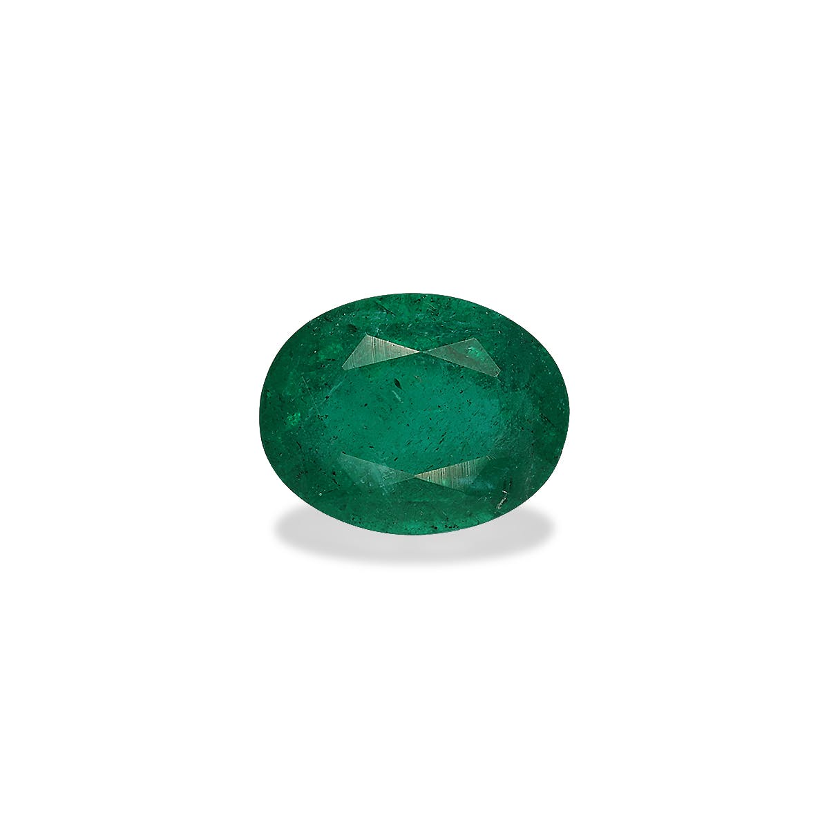 Zambian Emerald Oval Fine Step Cut Green