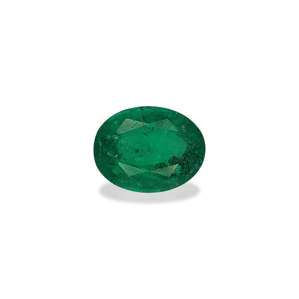 Zambian Emerald Oval Fine Step Cut Green