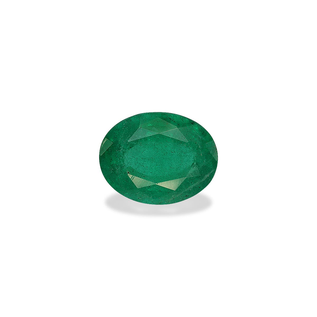 Zambian Emerald Oval Fine Step Cut Green