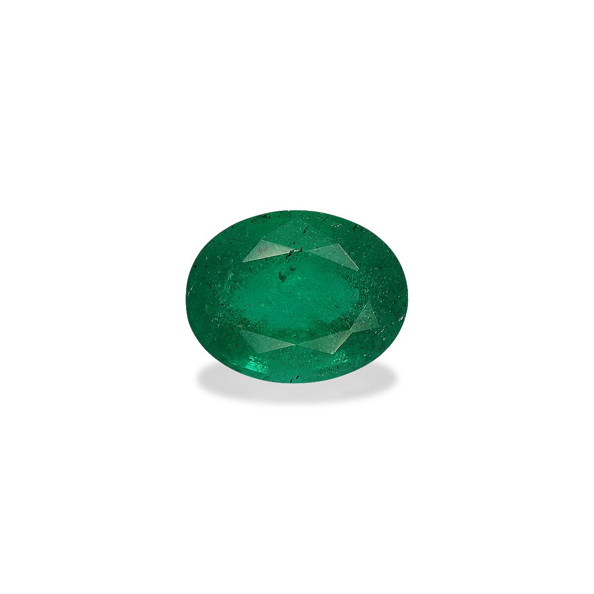 Zambian Emerald Oval Fine Step Cut Green