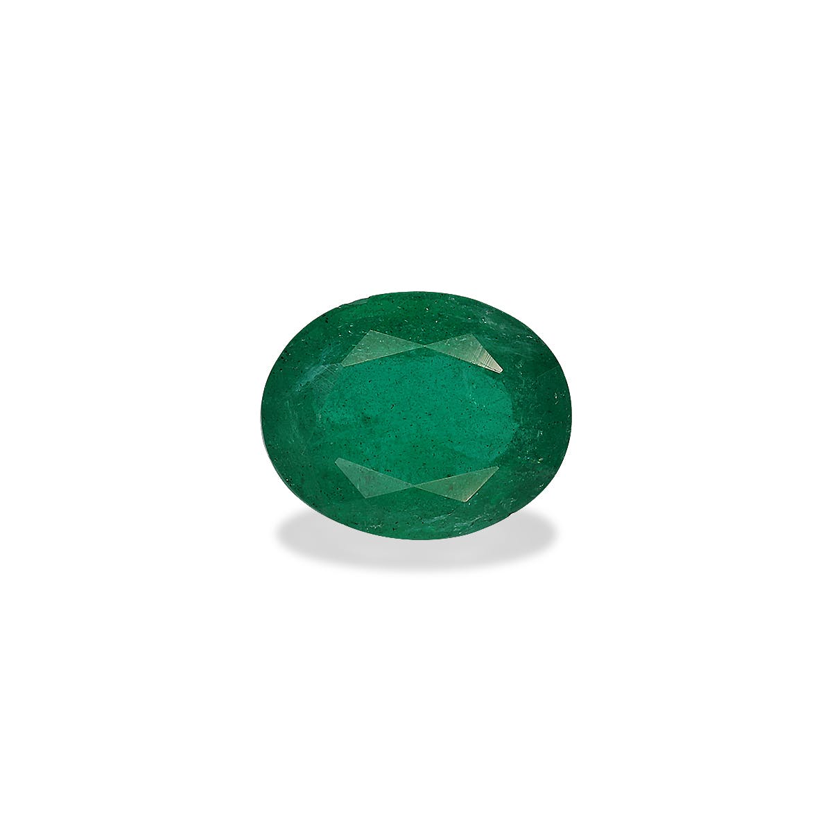 Zambian Emerald Oval Fine Step Cut Green