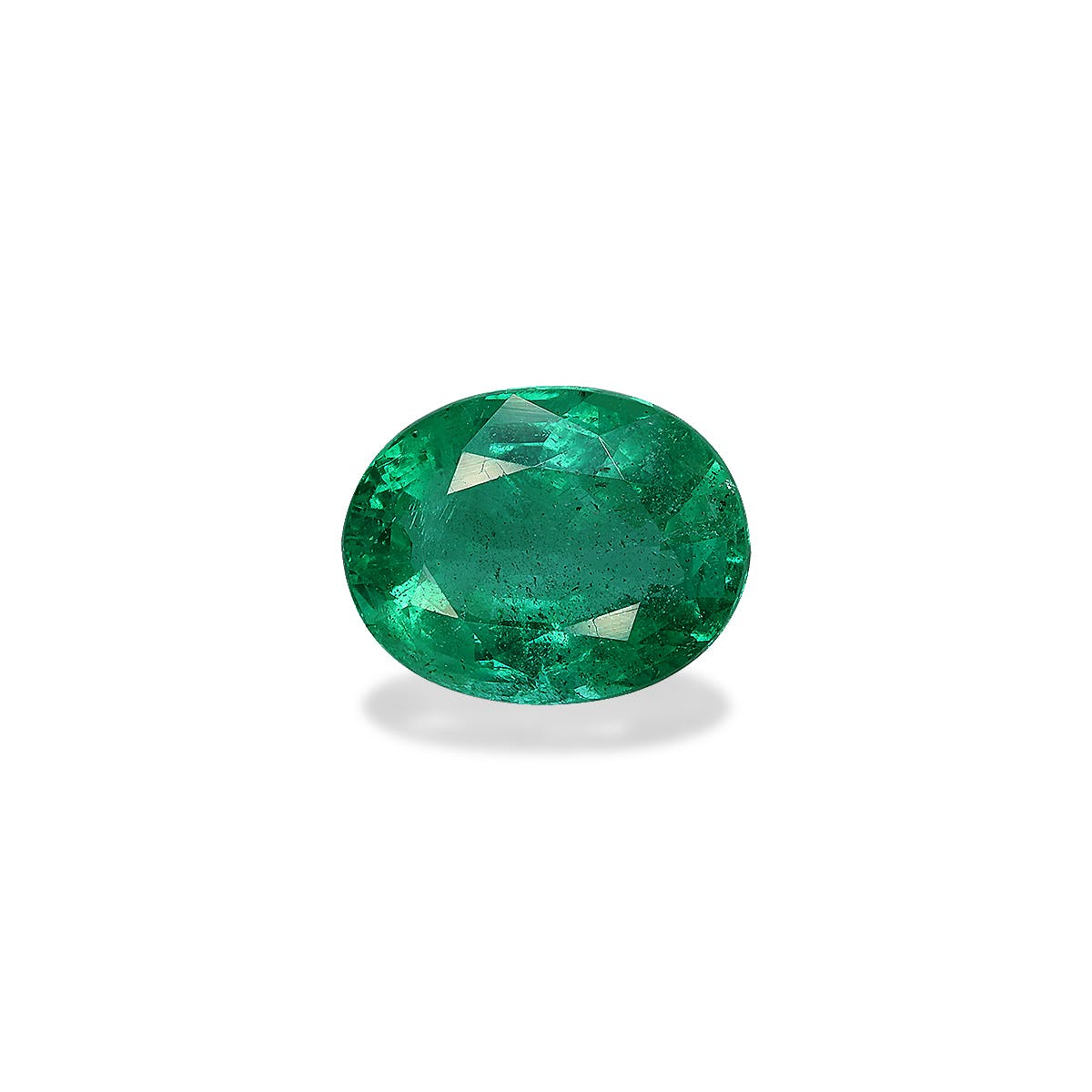 Zambian Emerald Oval Fine Step Cut Green