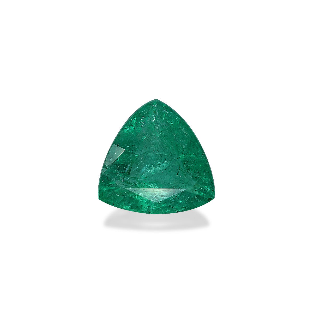 Zambian Emerald Trilliant Fine Step Cut Green