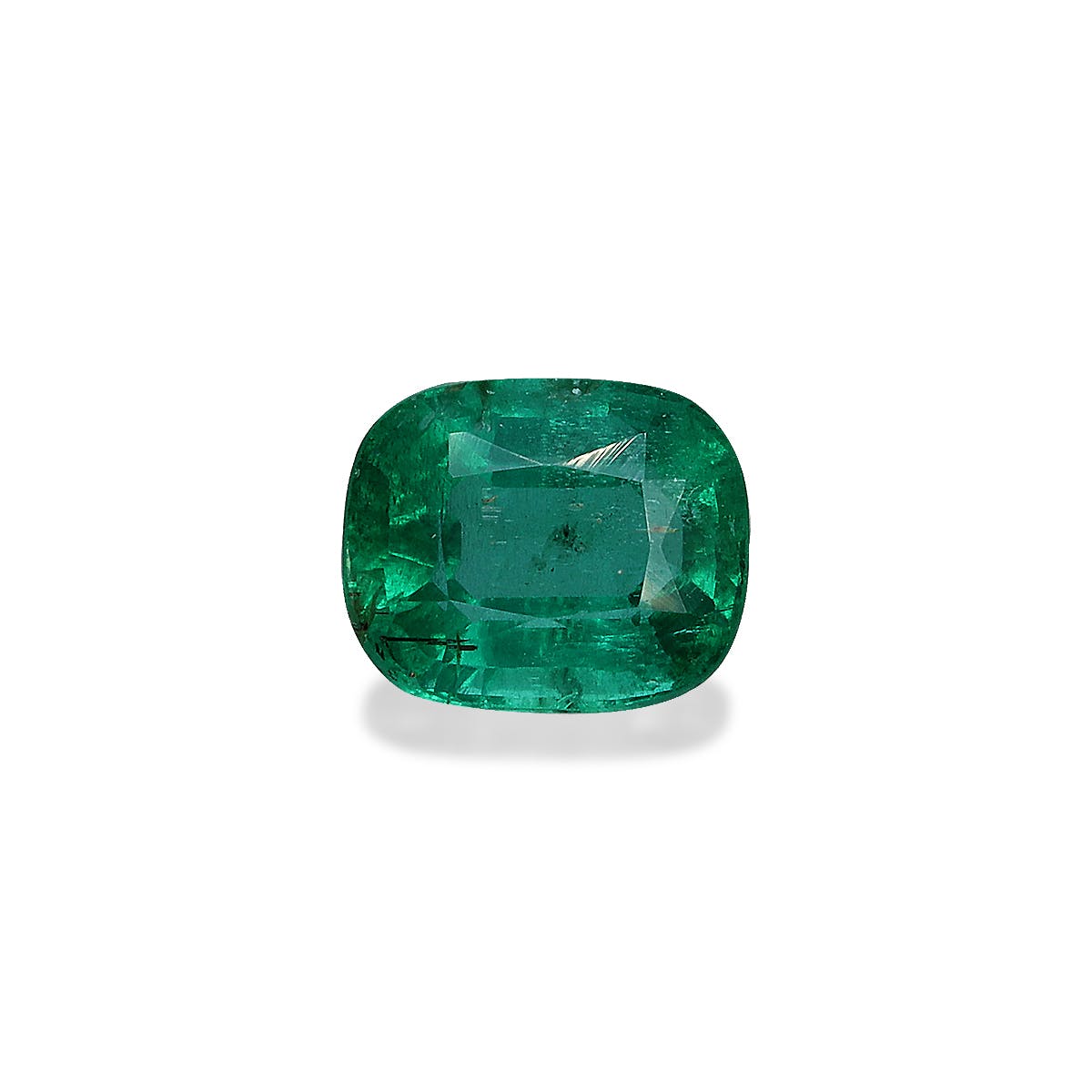 Zambian Emerald Cushion Fine Step Cut Green