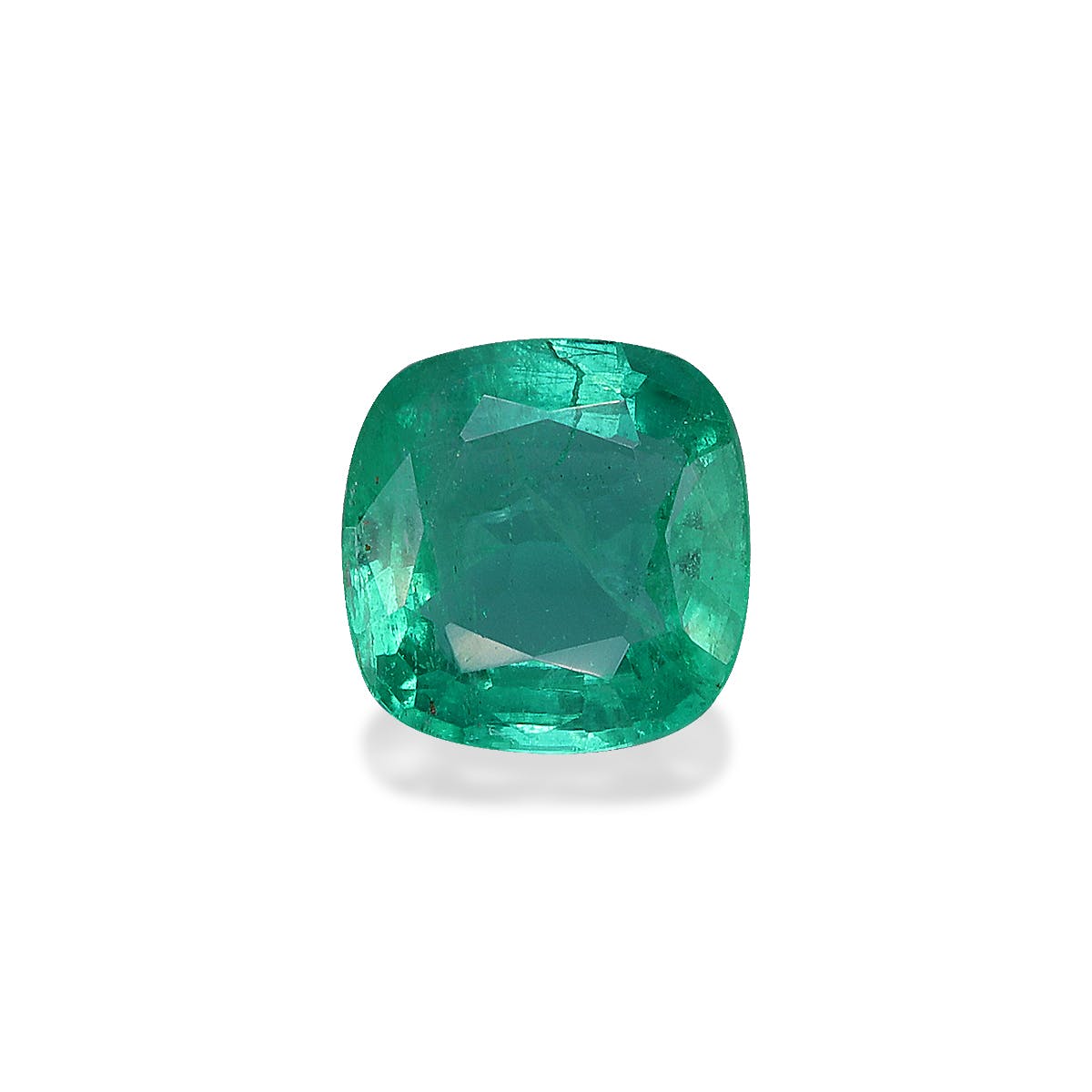 Zambian Emerald Cushion Fine Step Cut Green