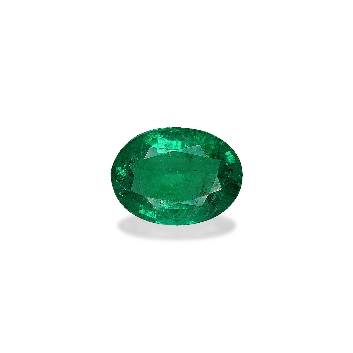 Zambian Emerald Oval Fine Step Cut Green