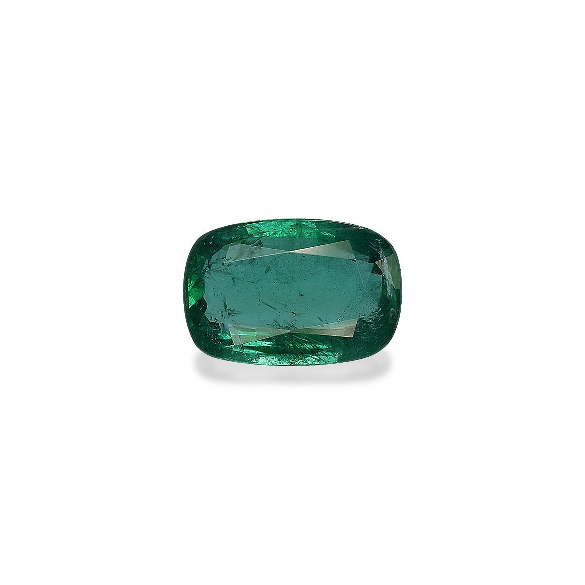 Zambian Emerald Cushion Fine Step Cut Green