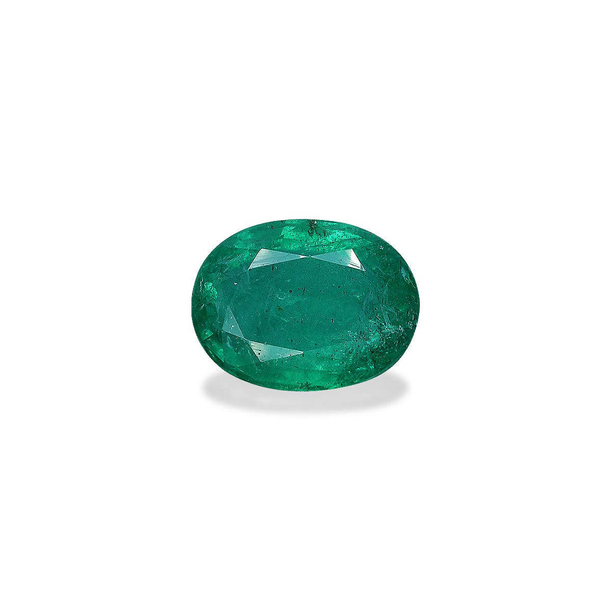 Zambian Emerald Oval Fine Step Cut Green