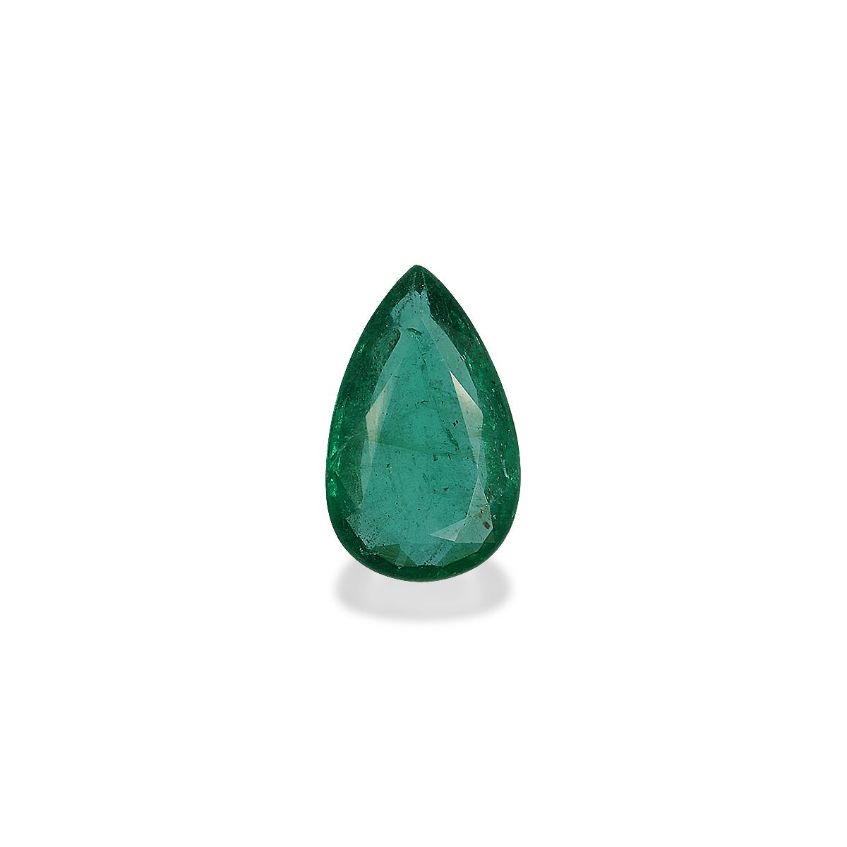 Zambian Emerald Pear Fine Step Cut Green