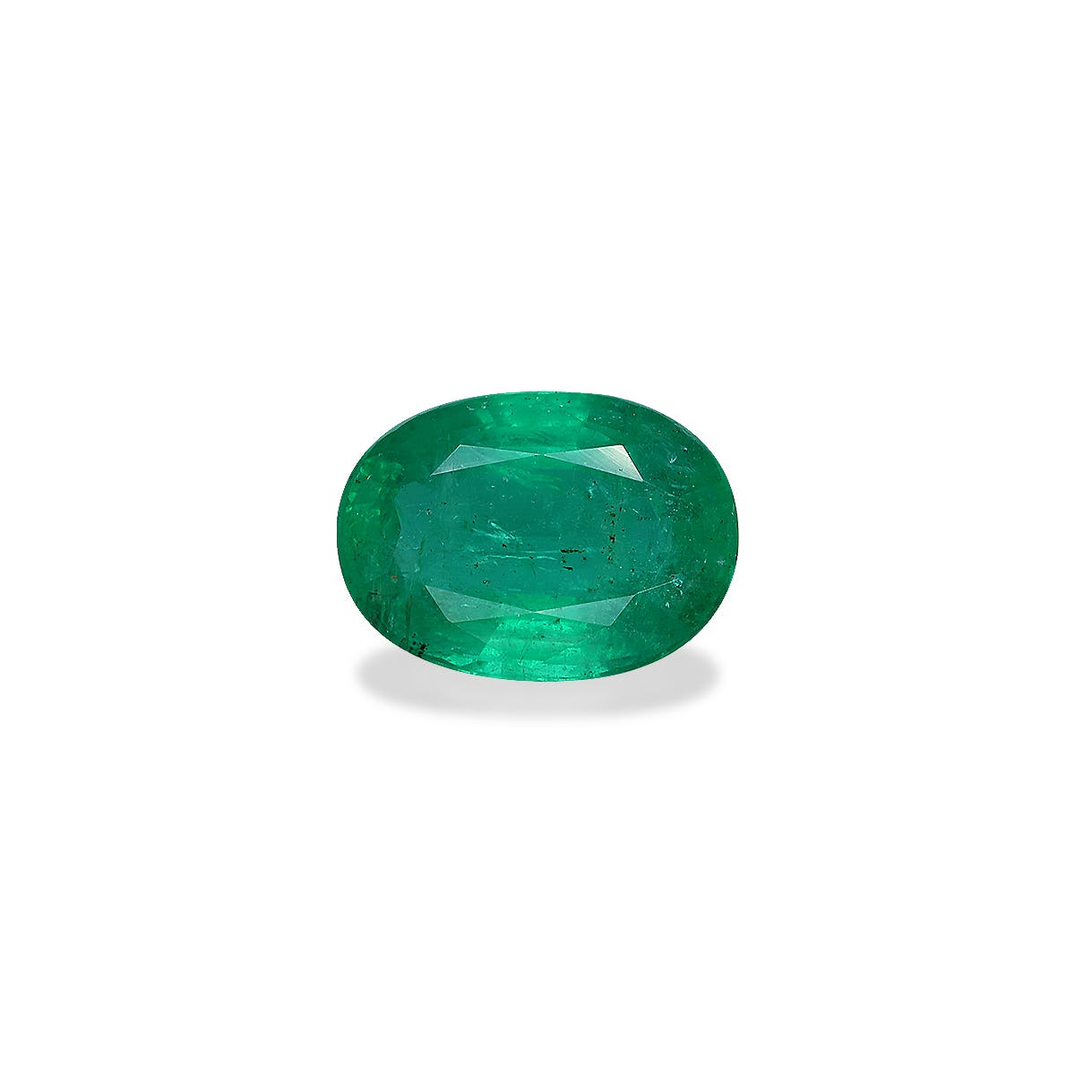 Zambian Emerald Oval Fine Step Cut Green