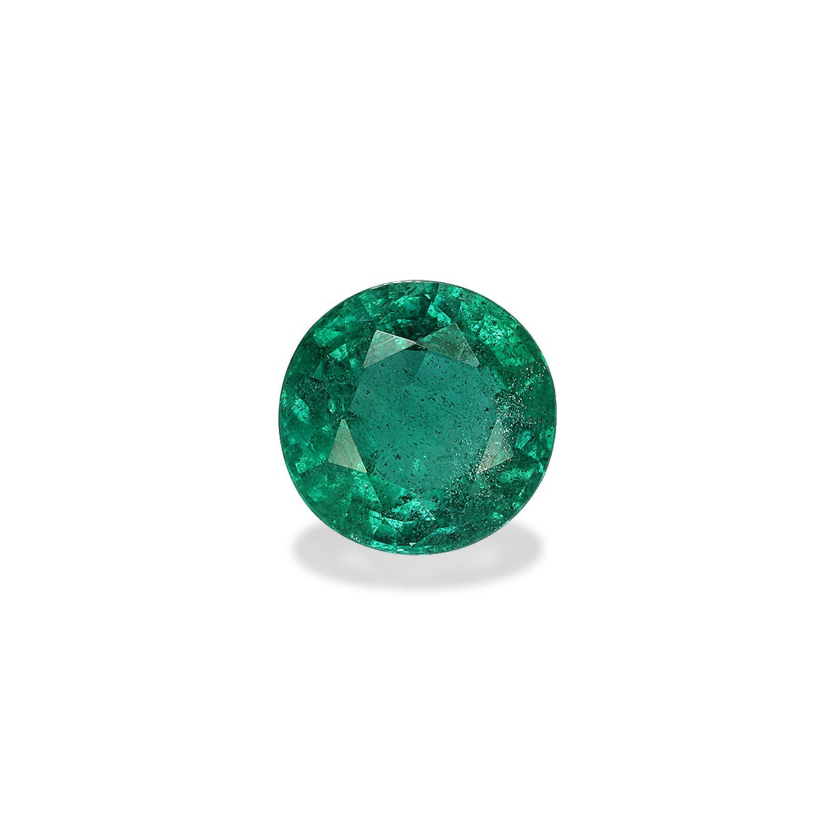 Zambian Emerald Round Fine Step Cut Green