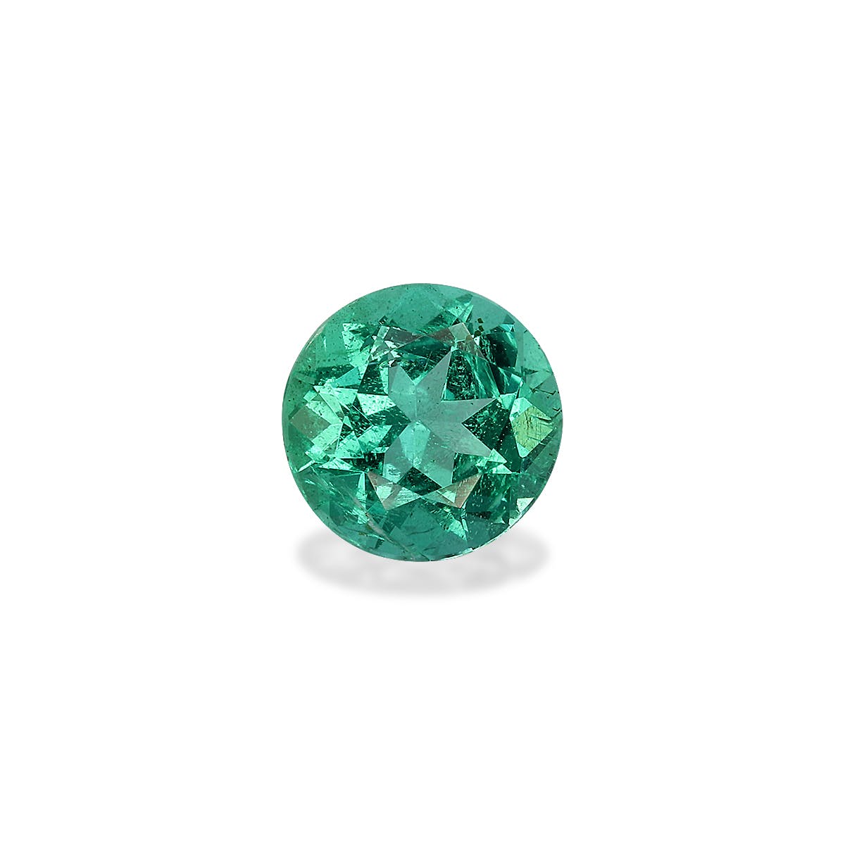 Zambian Emerald Round Fine Step Cut Green