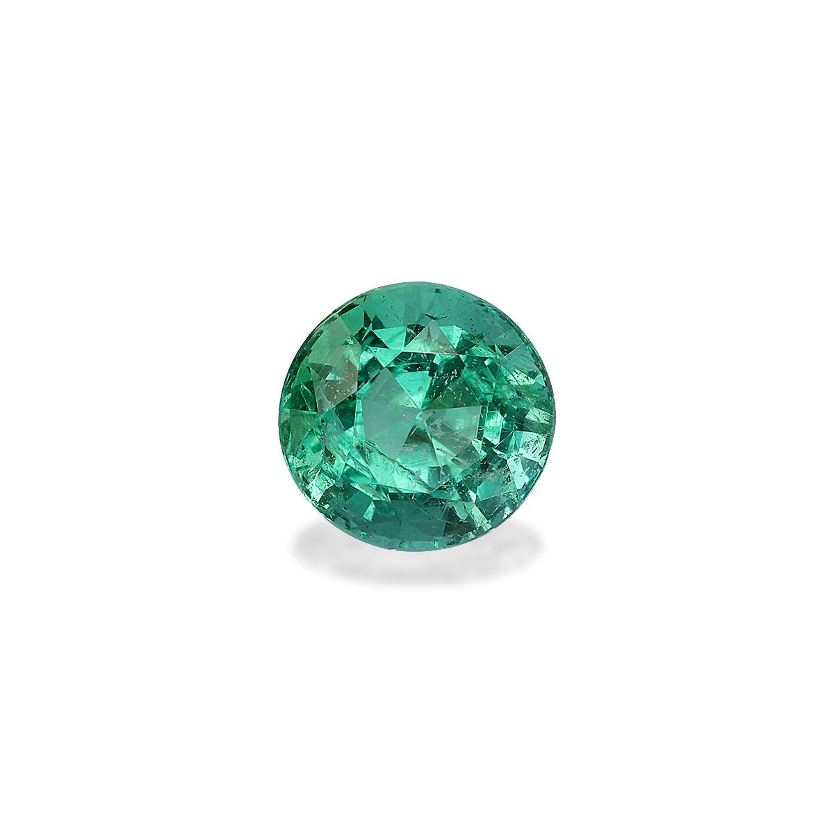 Zambian Emerald Round Fine Step Cut Green