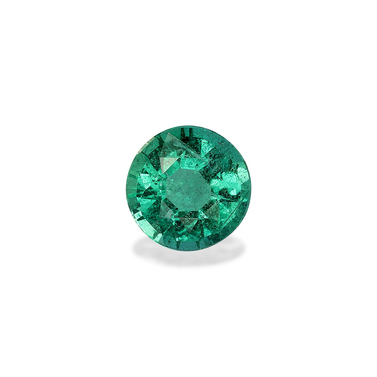 Zambian Emerald Round Fine Step Cut Green