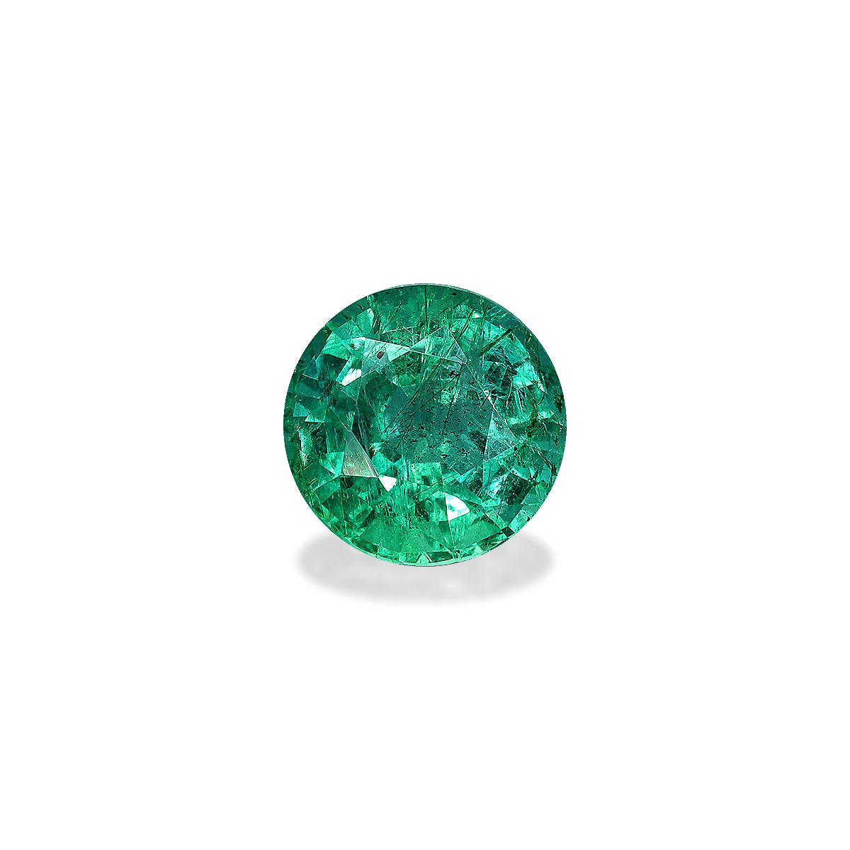 Zambian Emerald Round Fine Step Cut Green