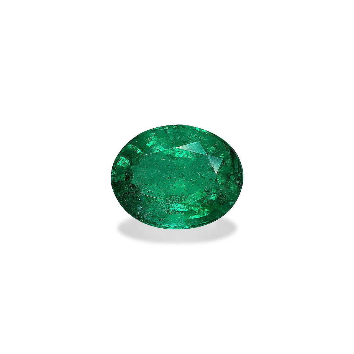 Zambian Emerald Oval Fine Step Cut Green