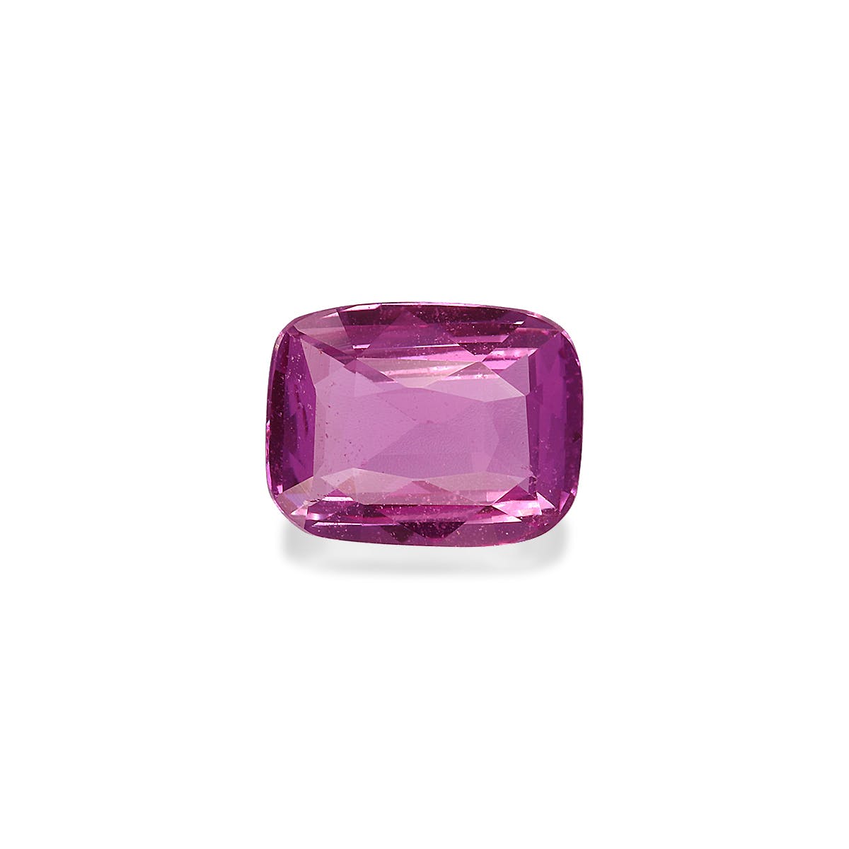 Pink Sapphire Cushion Fine Step Cut Fuscia Pink