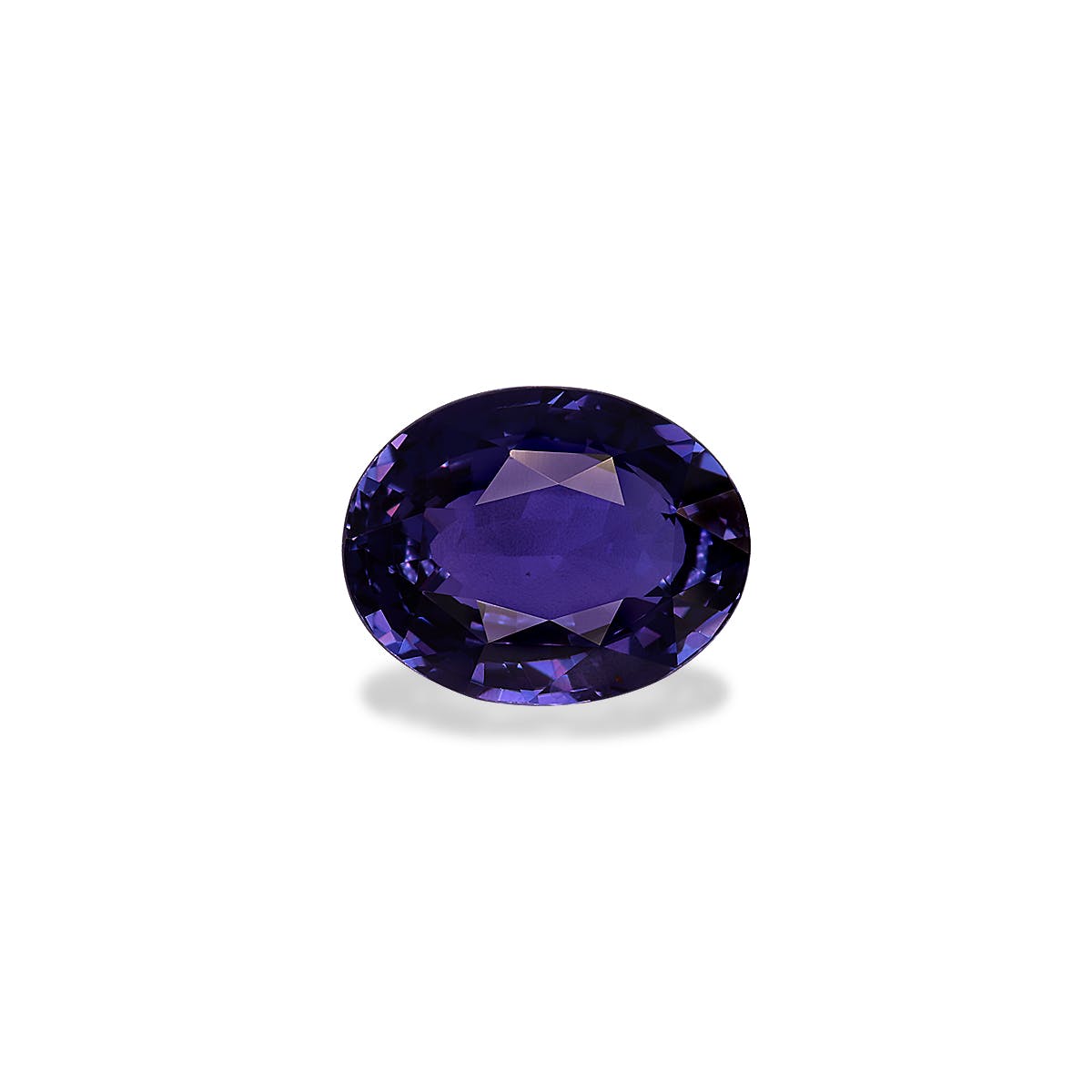 Purple Sapphire Oval Fine Step Cut Violet Purple