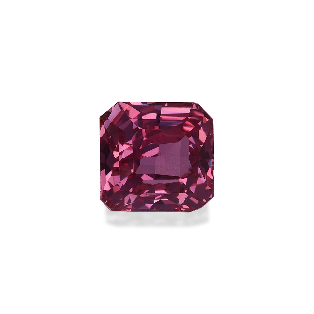 Pink Sapphire Square Asscher Cut Fuscia Pink