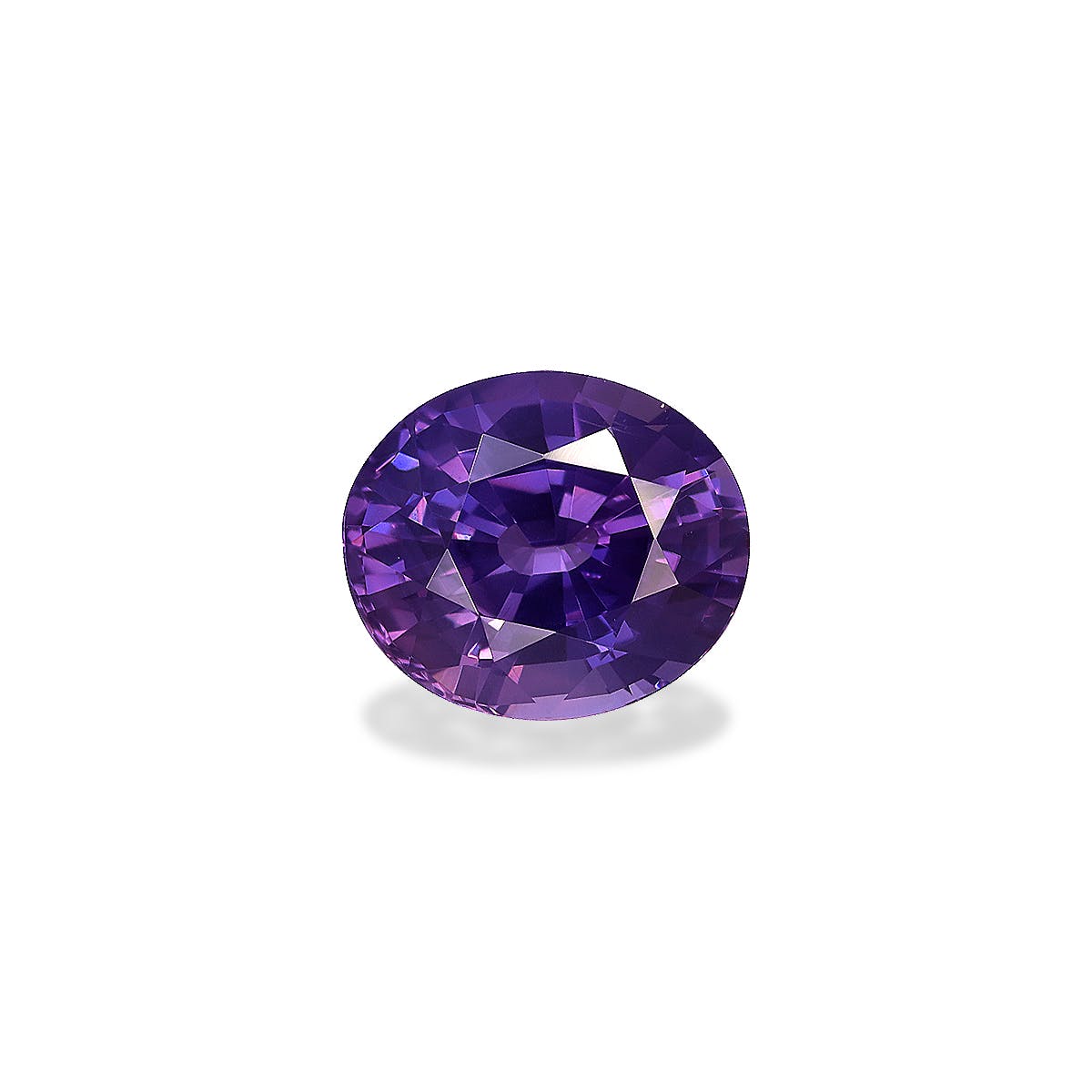 Purple Sapphire Oval Fine Step Cut Lavender Purple