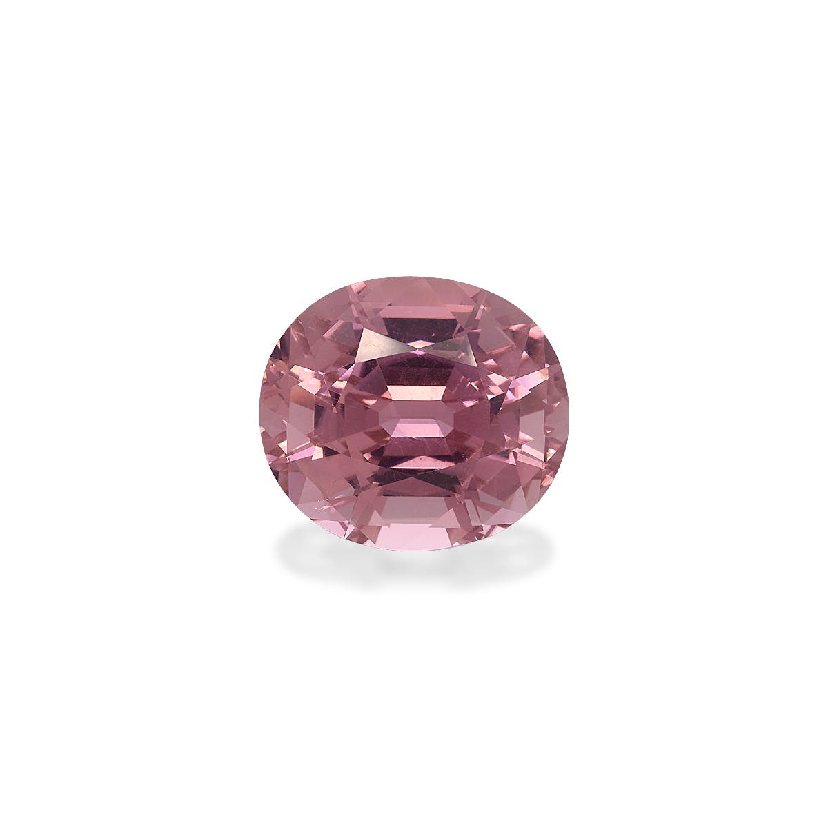 Pink Tourmaline Oval Fine Step Cut Flamingo Pink