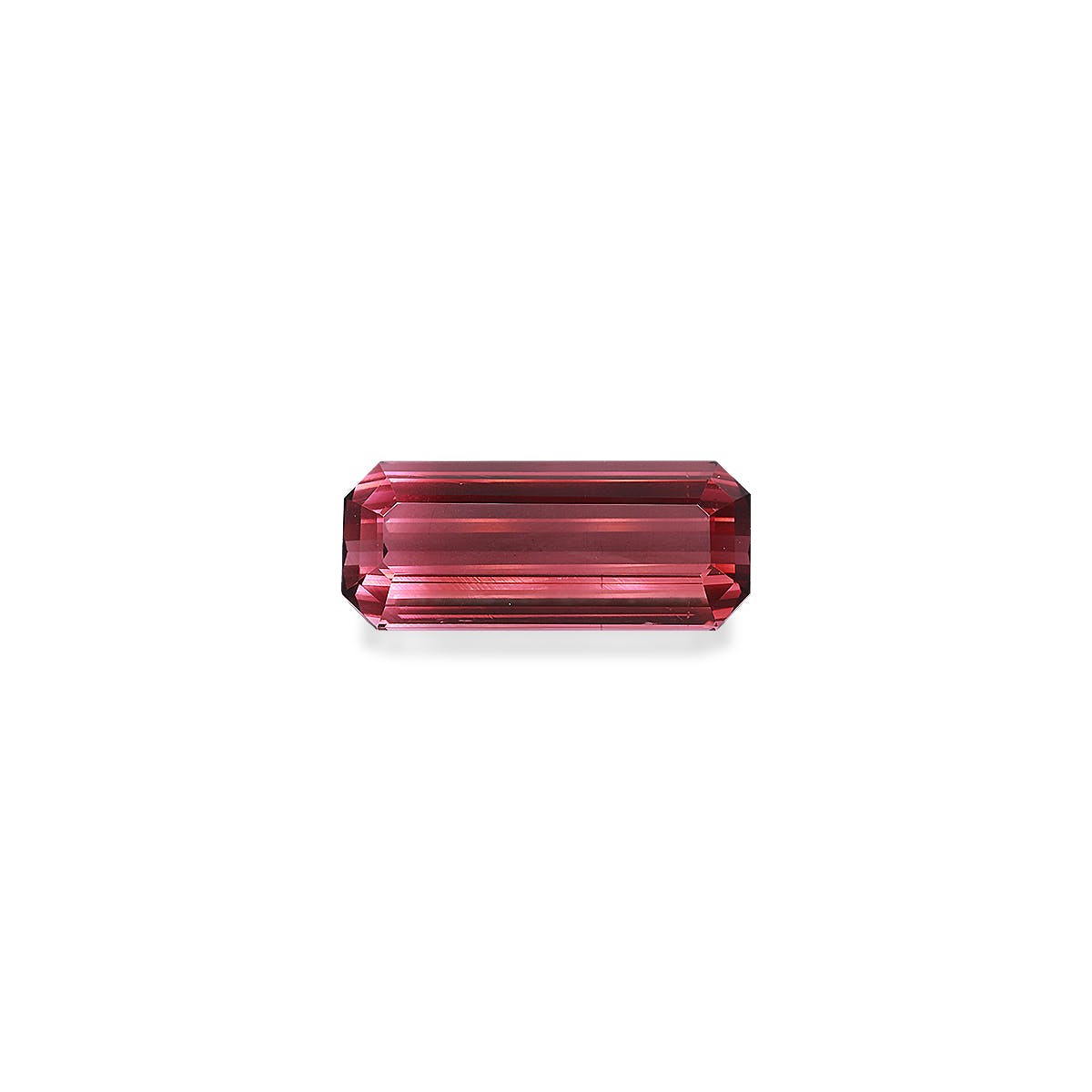 Pink Tourmaline Rectangular Emerald Cut Rosewood Pink