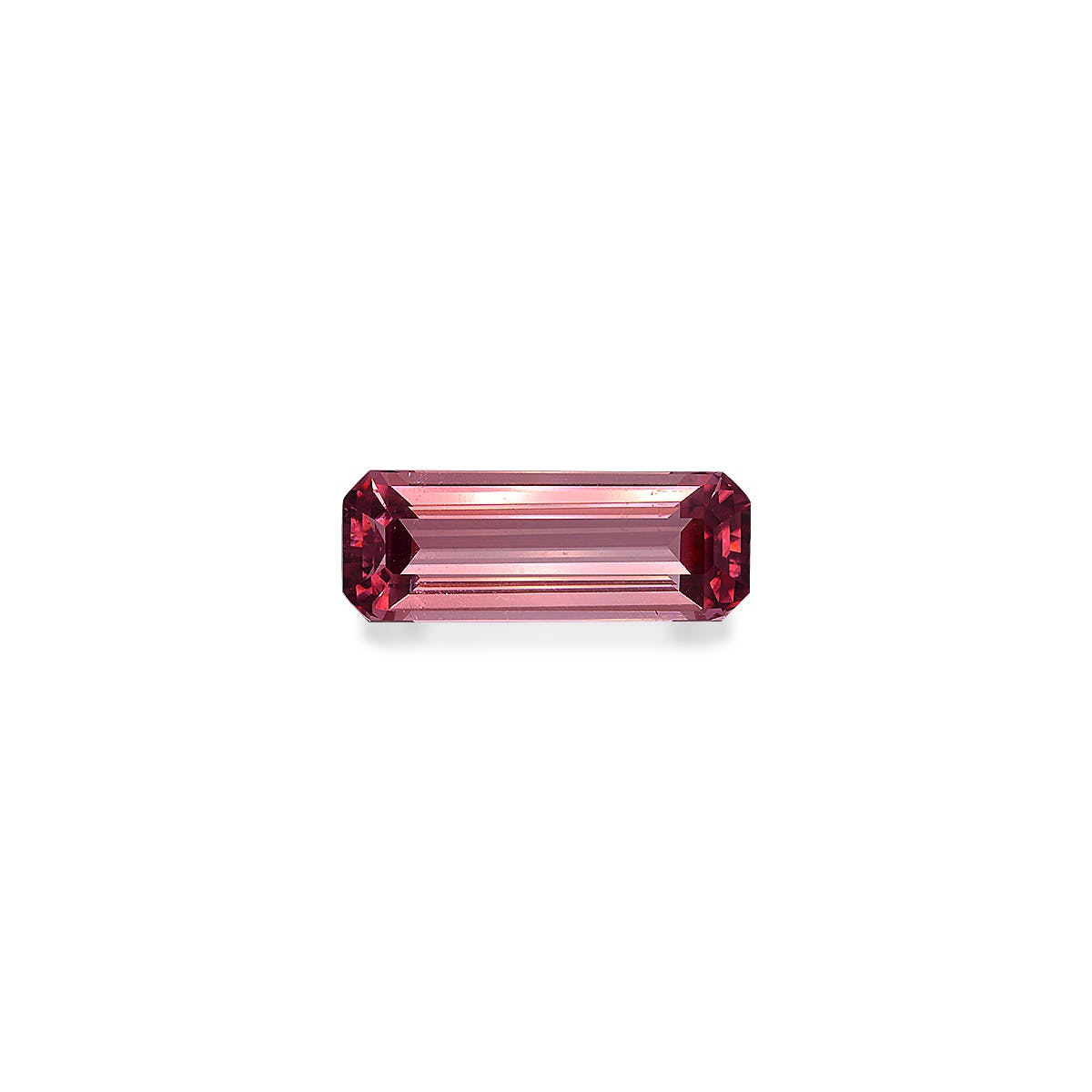 Pink Tourmaline Rectangular Emerald Cut Fuscia Pink