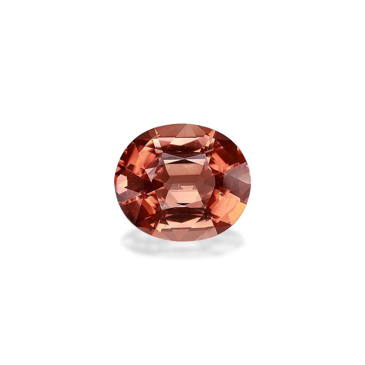 Orange Tourmaline Oval Fine Step Cut Orange