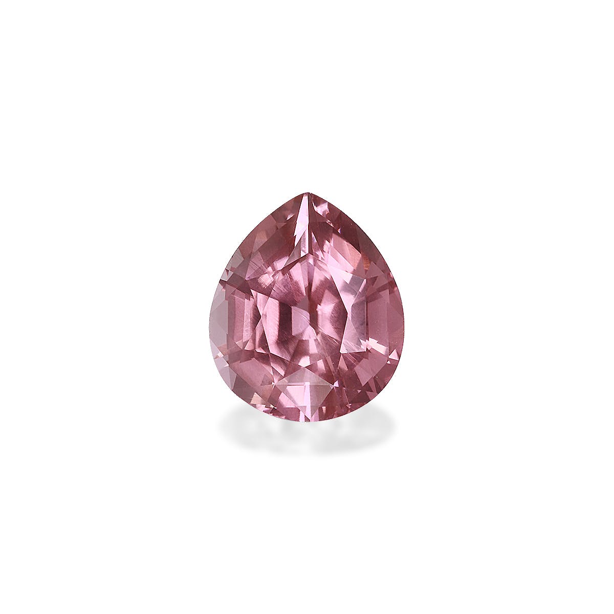 Pink Tourmaline Pear Fine Step Cut Flamingo Pink