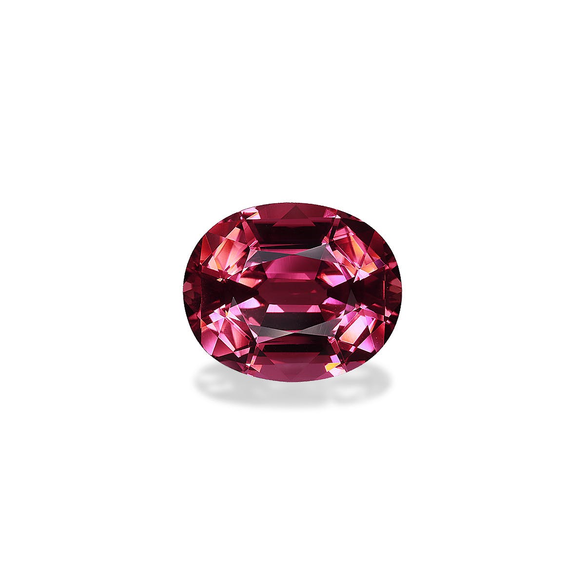 Pink Tourmaline Oval Fine Step Cut Fuscia Pink