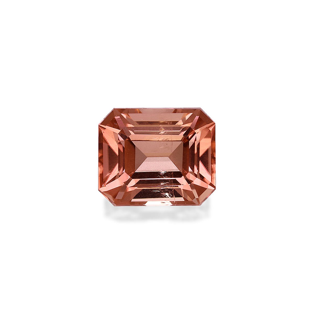 Orange Tourmaline Rectangular Emerald Cut Orange