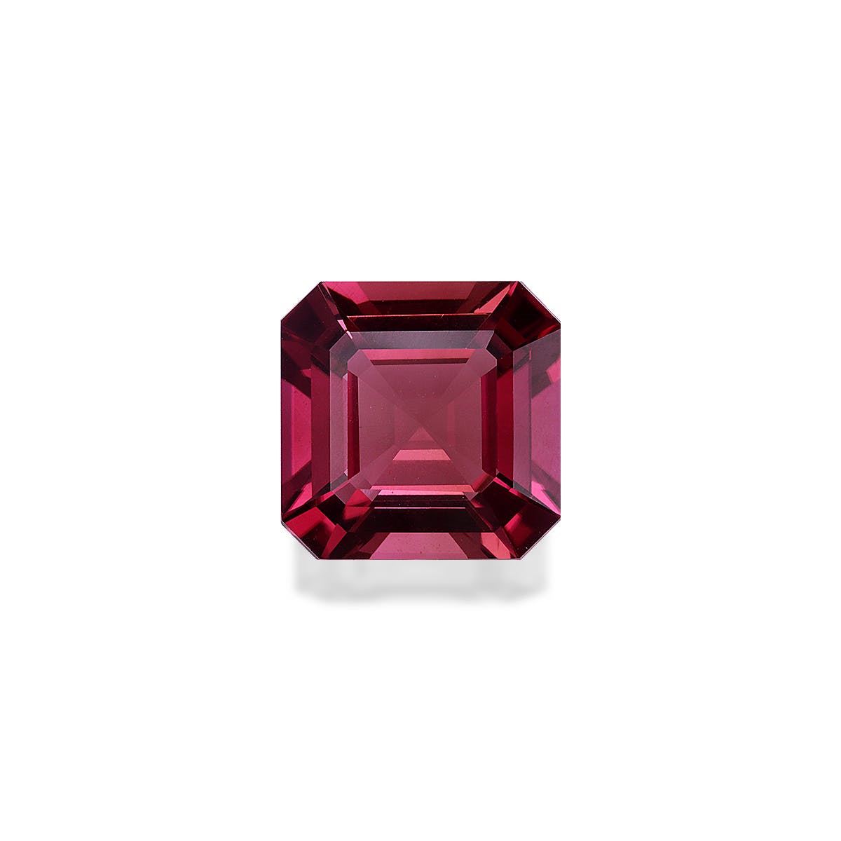 Pink Tourmaline Square Asscher Cut Rosewood Pink