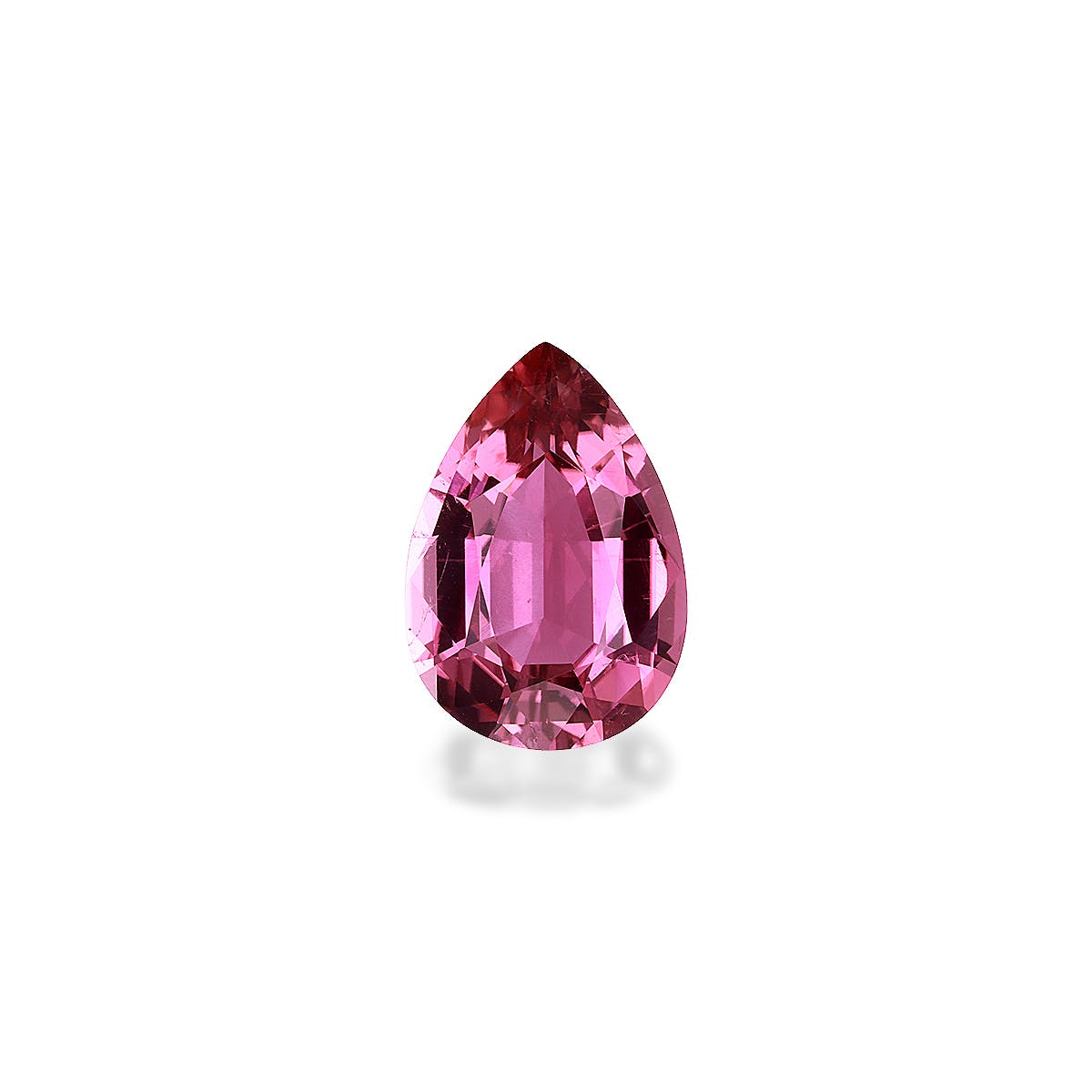 Pink Tourmaline Pear Fine Step Cut Pink