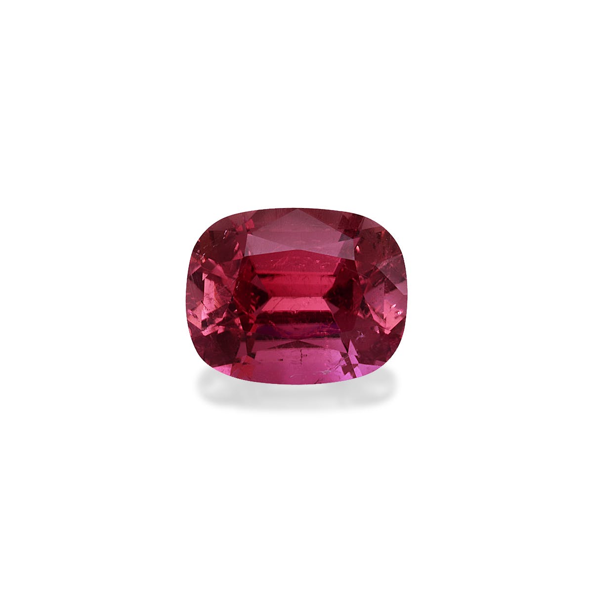 Pink Tourmaline Cushion Fine Step Cut Strawberry Pink