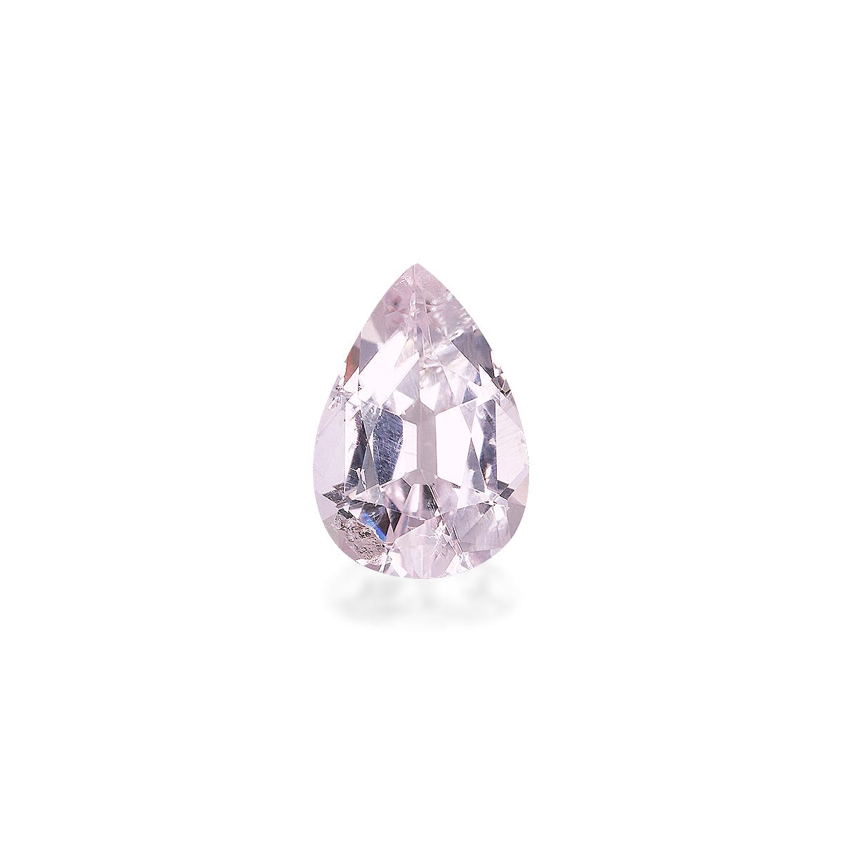 Pink Tourmaline Pear Fine Step Cut Baby Pink