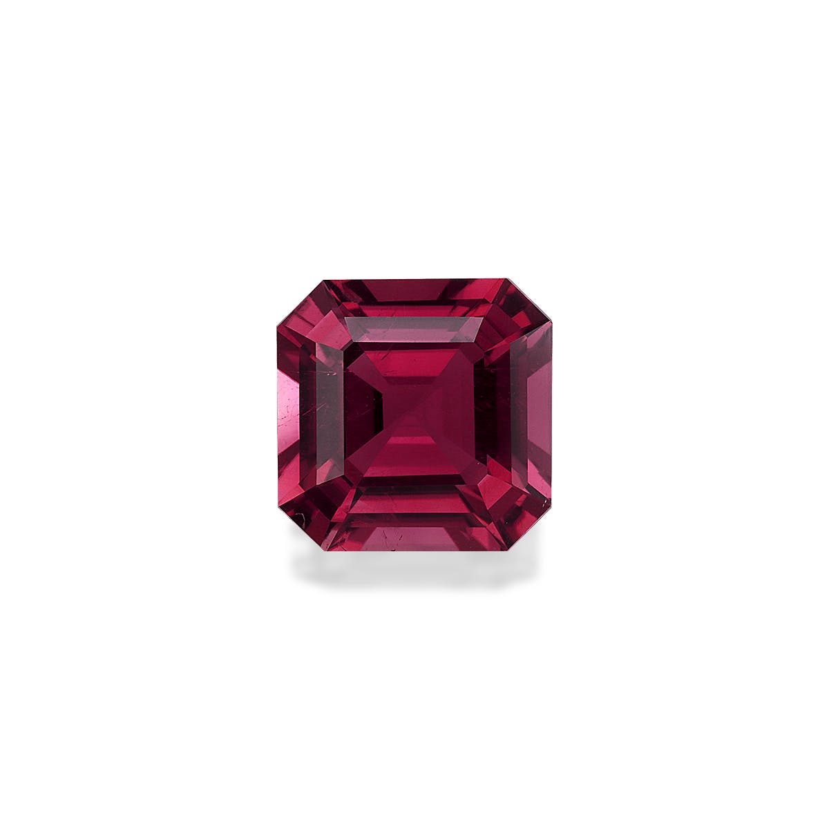 Pink Tourmaline Square Asscher Cut Rosewood Pink