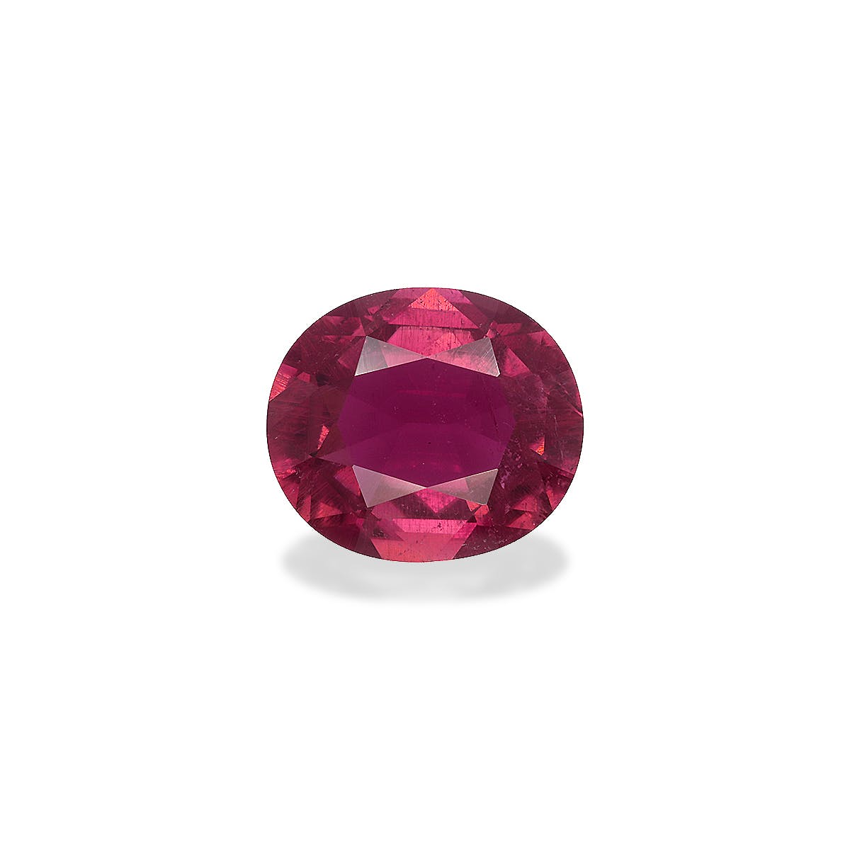 Pink Tourmaline Oval Fine Step Cut Pink