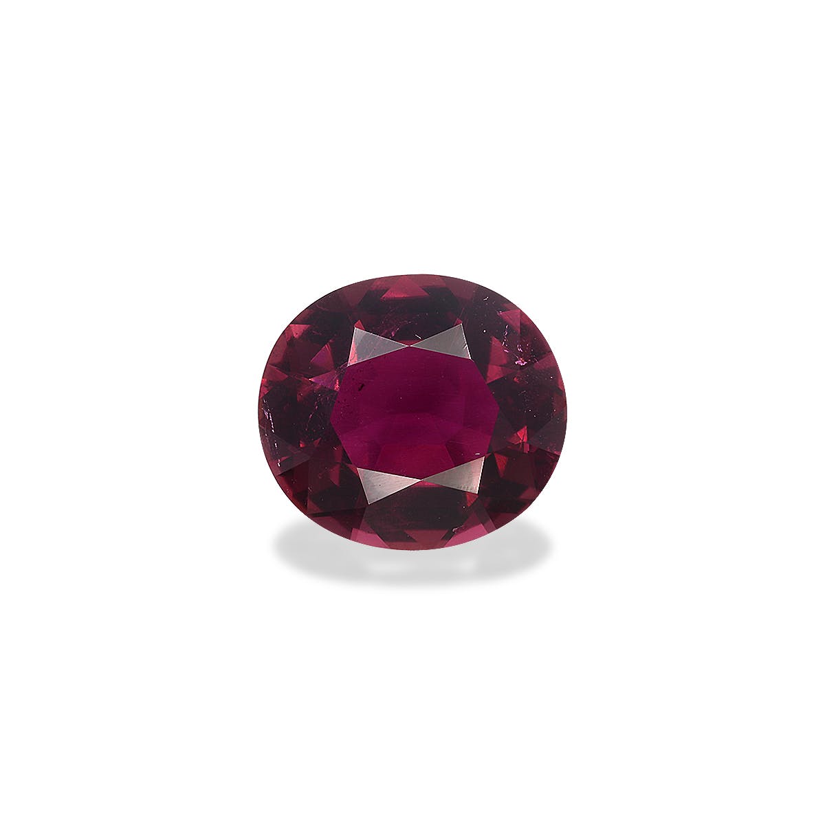 Pink Tourmaline Oval Fine Step Cut Rosewood Pink