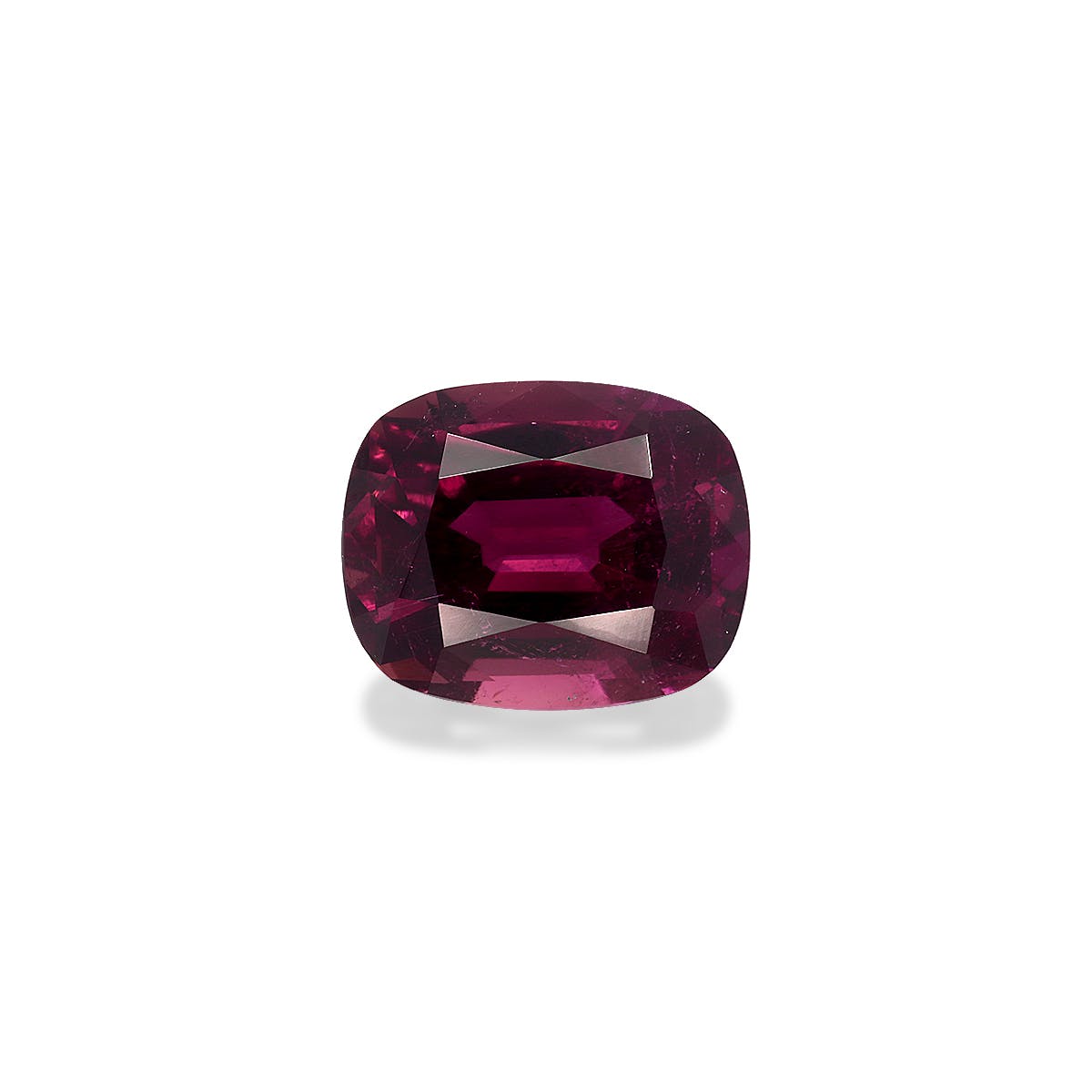 Pink Tourmaline Cushion Fine Step Cut Rosewood Pink