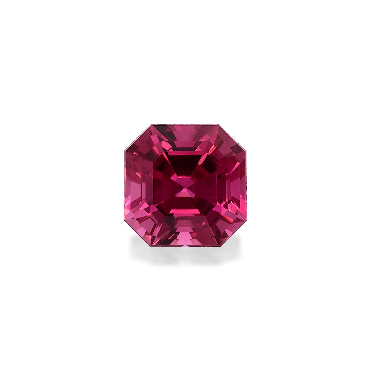 Pink Tourmaline Square Asscher Cut Pink