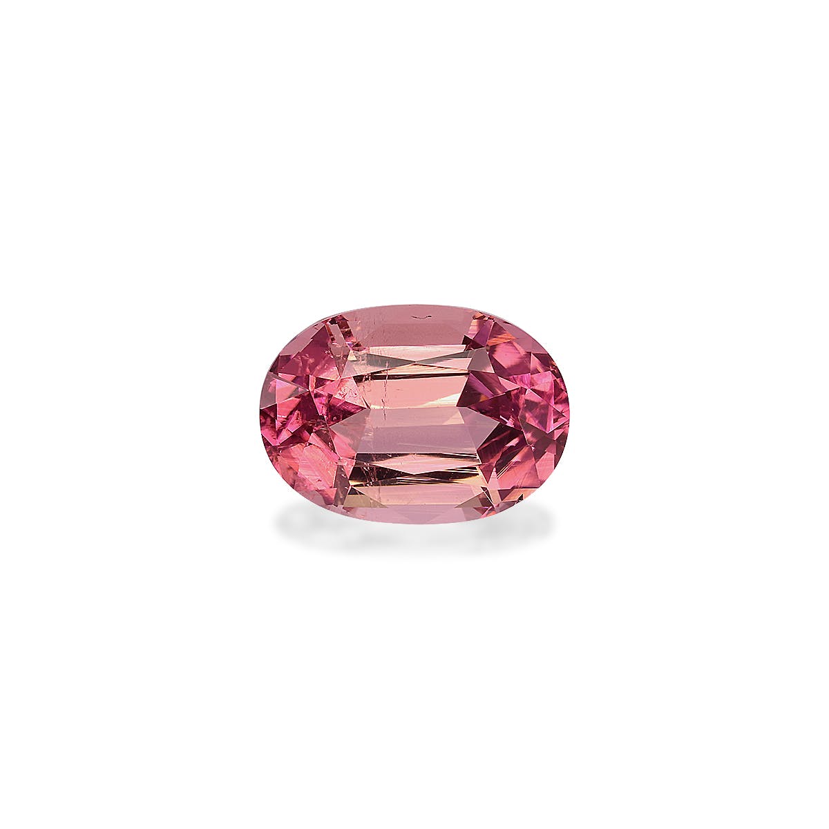 Pink Tourmaline Oval Fine Step Cut Bubblegum Pink