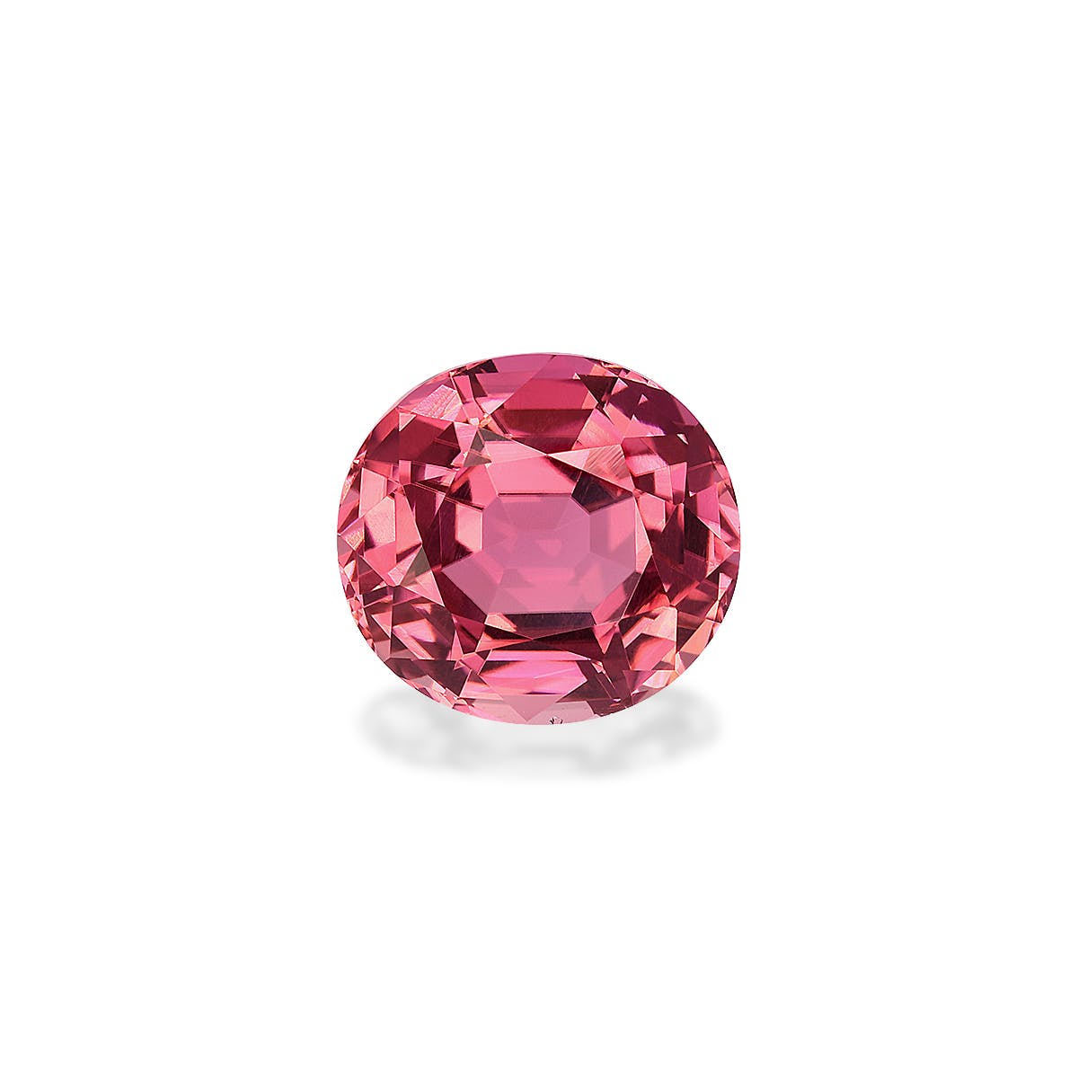 Pink Tourmaline Oval Fine Step Cut Pink