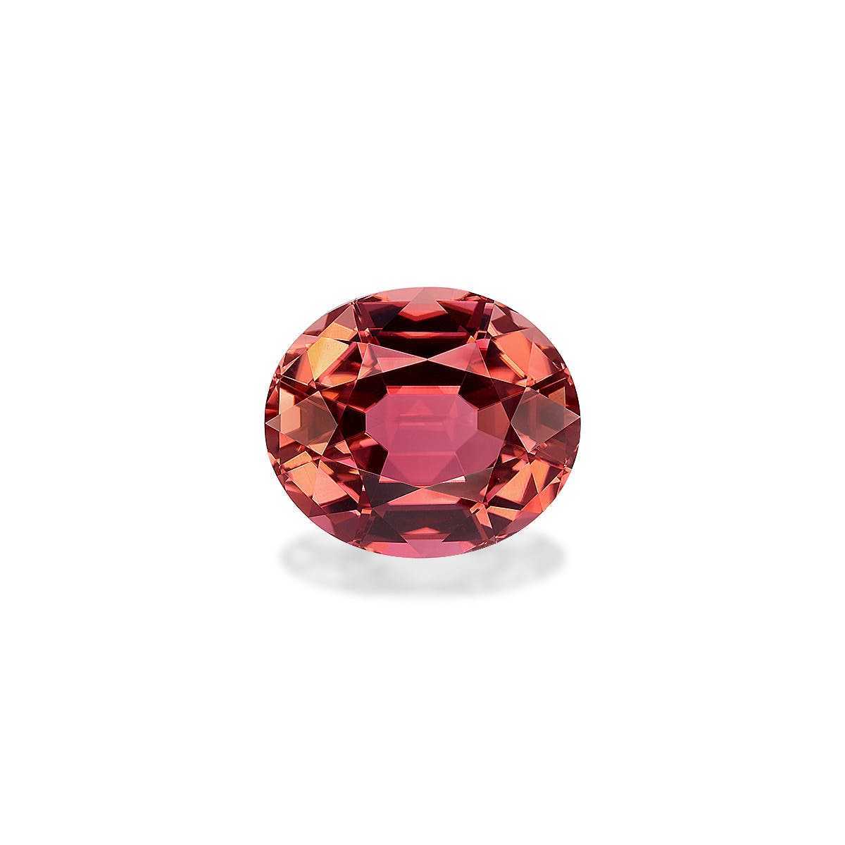 Orange Tourmaline Oval Fine Step Cut Orange