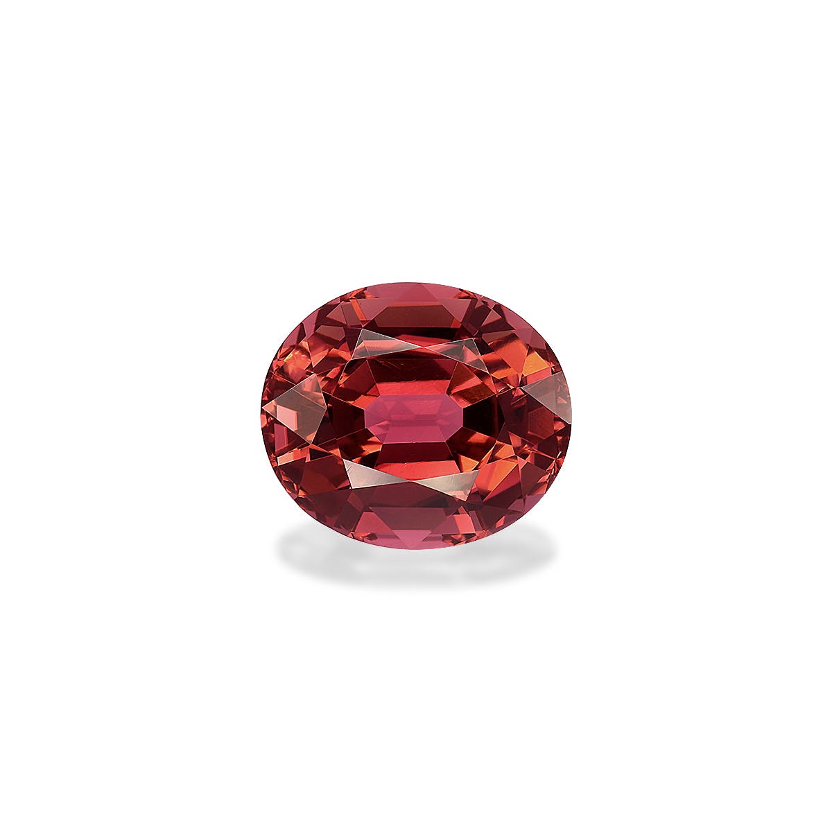 Orange Tourmaline Oval Fine Step Cut Orange