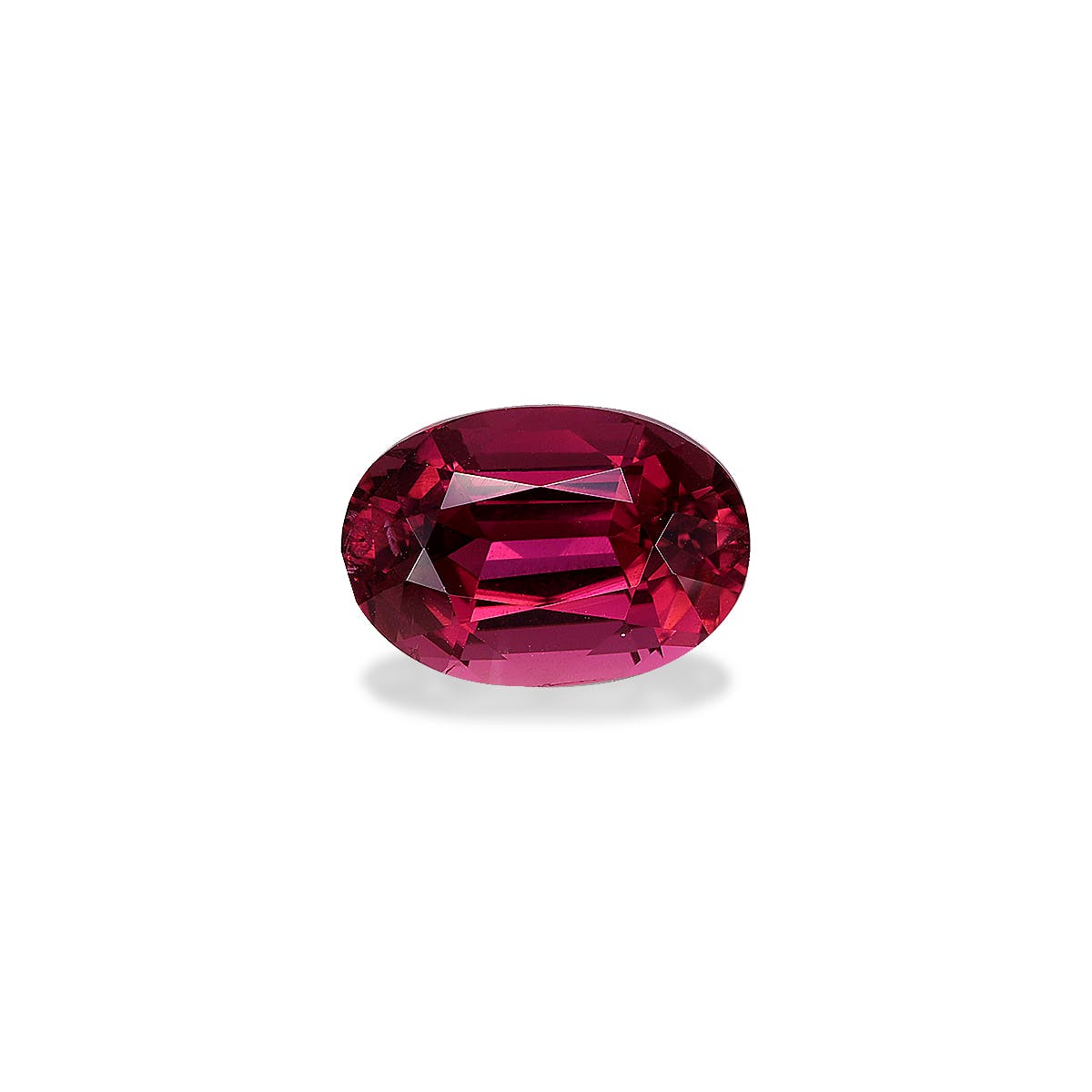 Pink Tourmaline Oval Fine Step Cut Rosewood Pink