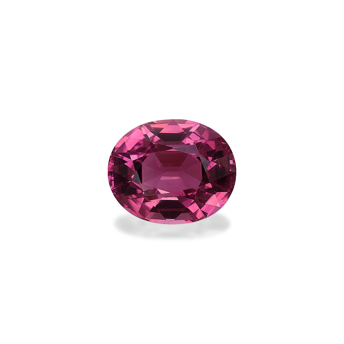 Pink Tourmaline Oval Fine Step Cut Fuscia Pink