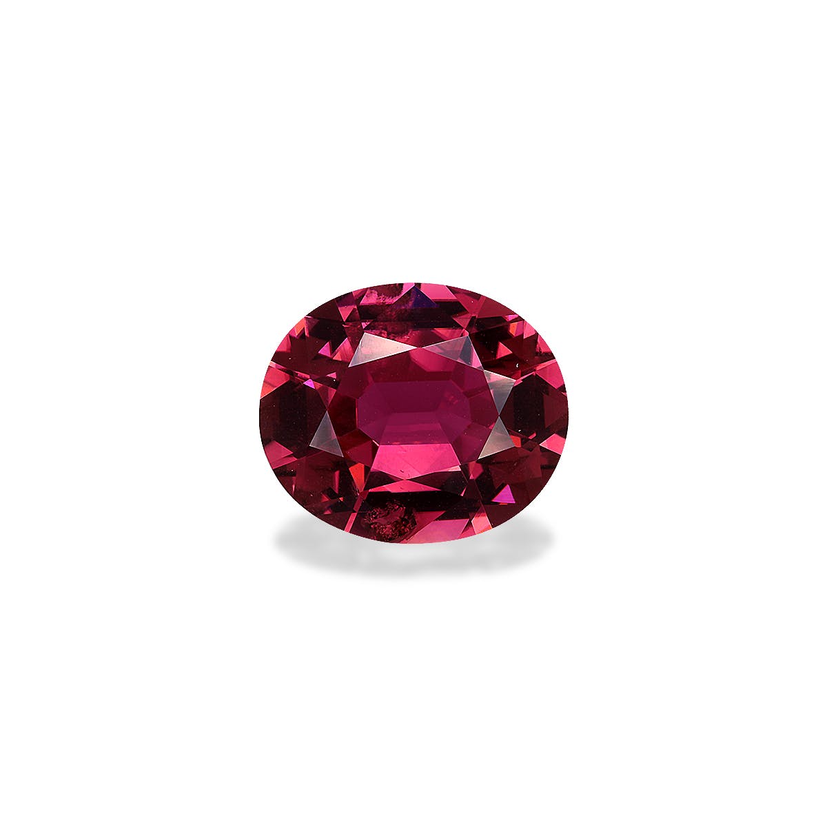 Pink Tourmaline Oval Fine Step Cut Rosewood Pink