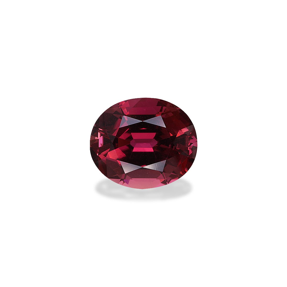 Pink Tourmaline Oval Fine Step Cut Rosewood Pink