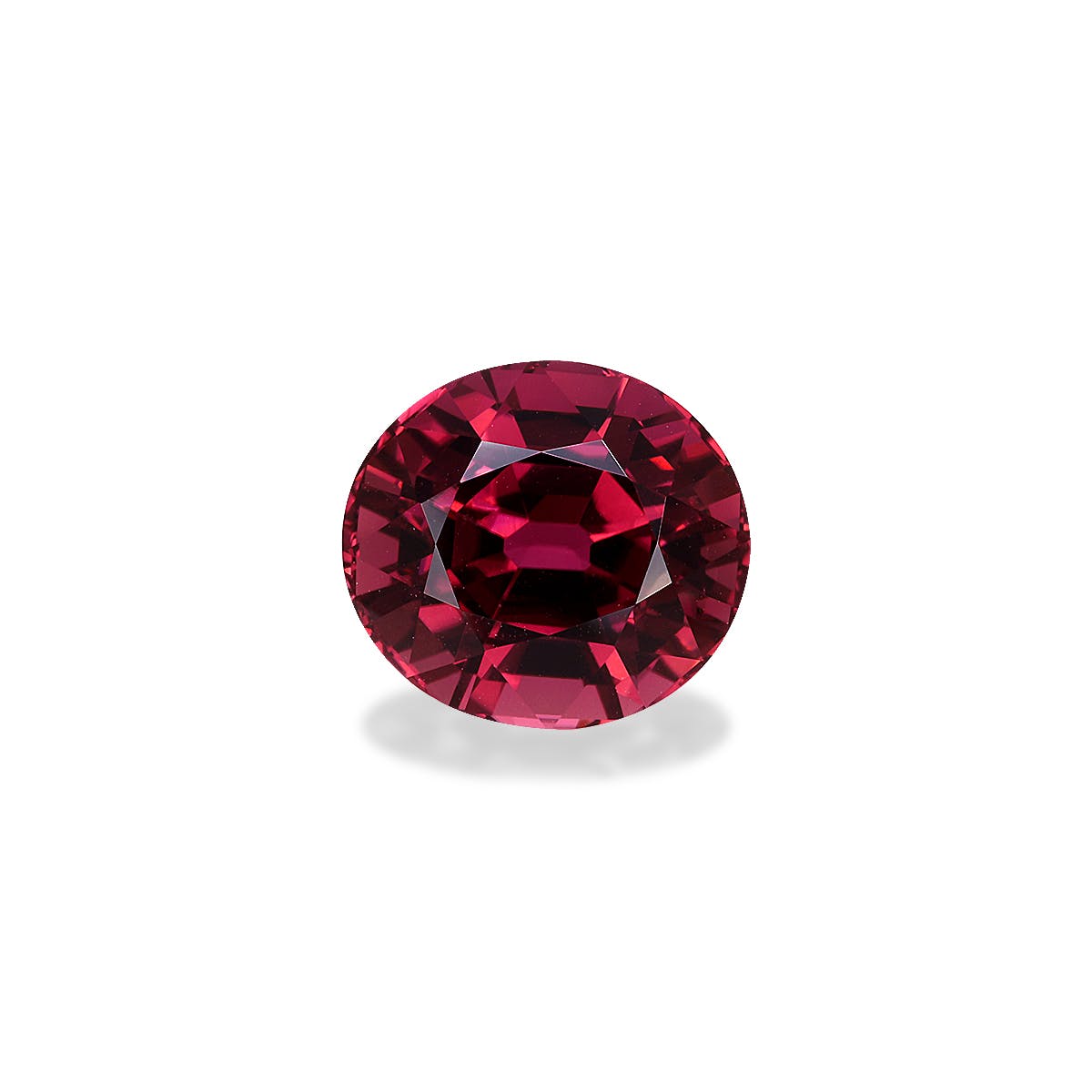 Pink Tourmaline Oval Fine Step Cut Rosewood Pink